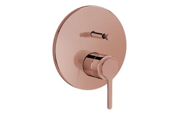 VitrA Origin Classic Integrated Bath Mixer Valve - Soft Copper